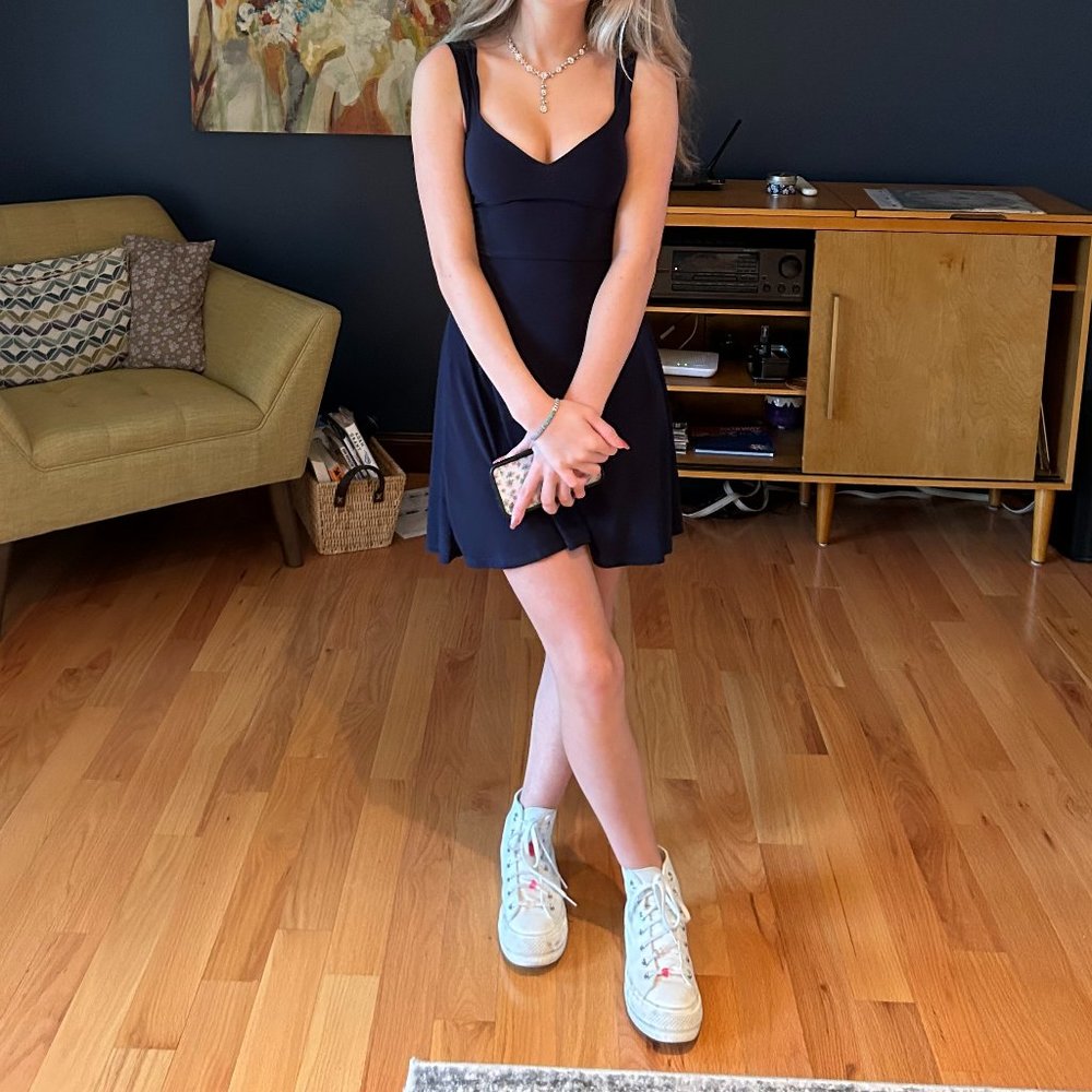 Bright Night Glitter Skater Party Dress